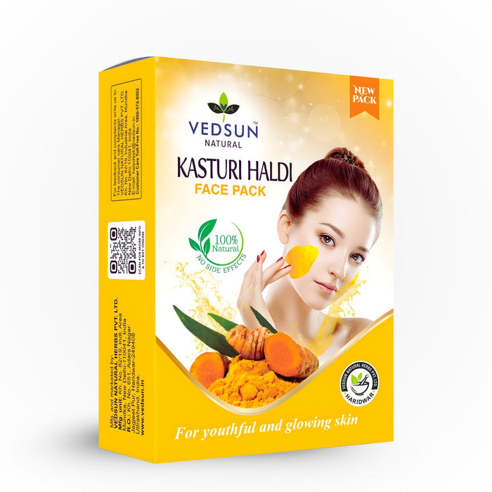 Kasturi Haldi Face Pack – Natural Wild Turmeric for Glowing Skin & Acne Care