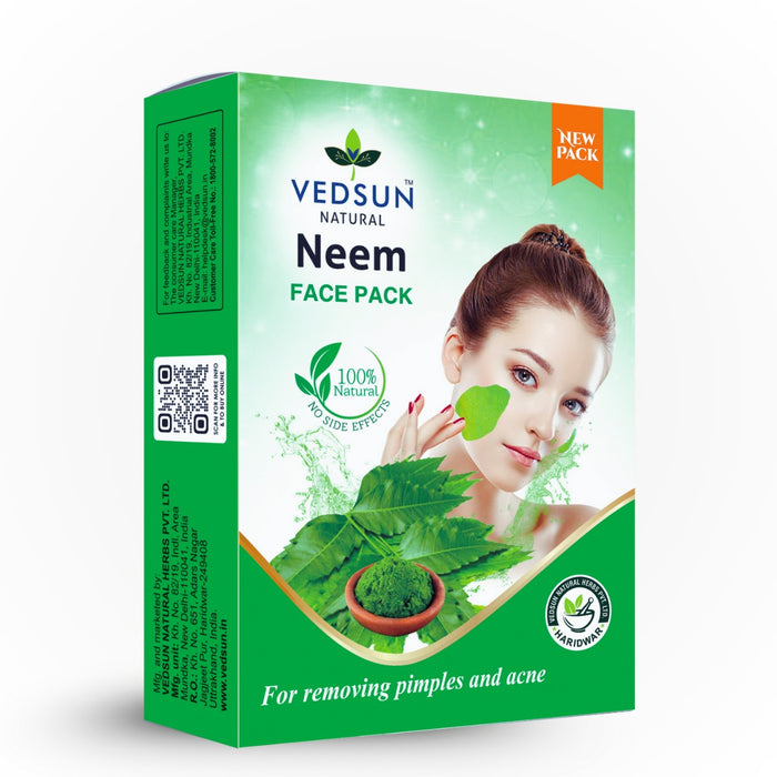 Neem Face Pack by Vedsun – Natural Powder for Acne, Oil Control & Skin Purification