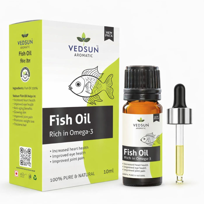 Fish Oil by Vedsun – 100% Pure Omega-3 for Heart Health, Brain & Immunity Support