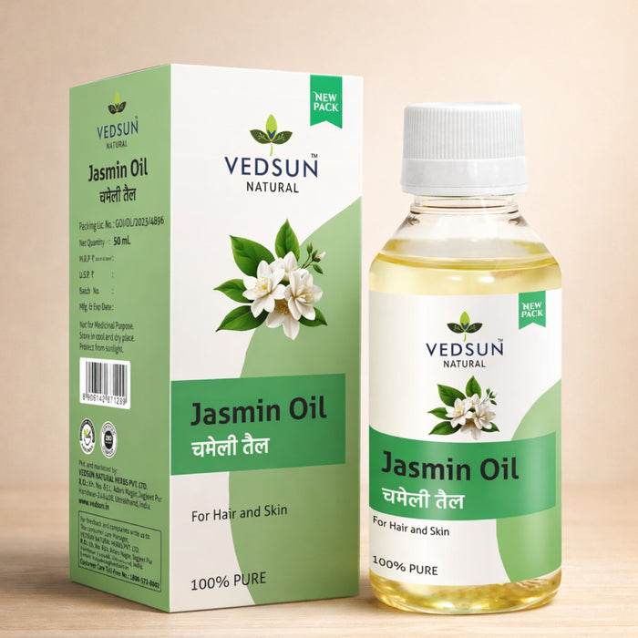 Jasmine Oil by Vedsun – 100% Pure Essential Oil for Stress Relief, Skin Glow & Wellness