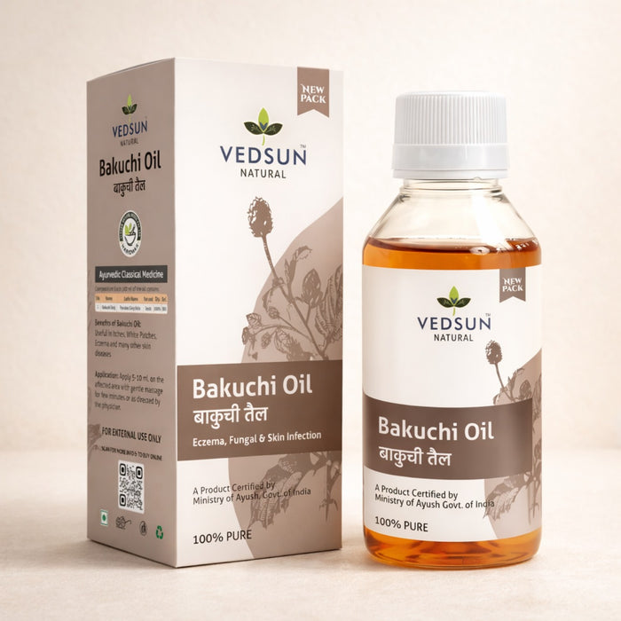 Bakuchi Oil by Vedsun – 100% Pure Bakuchiol Oil for Skin Glow & Pigmentation Care