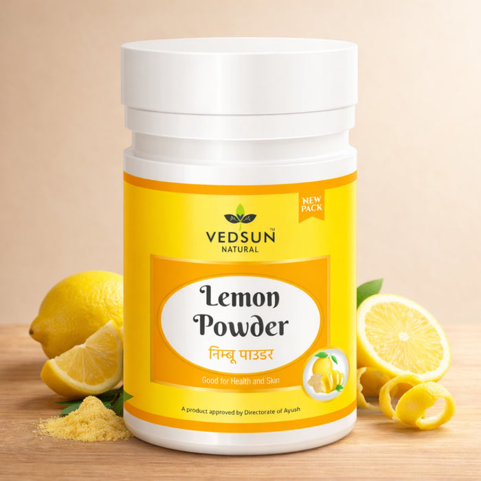 Vedsun Lemon Powder – 100% Pure Nimbu Powder for Daily Wellness & Skin Care
