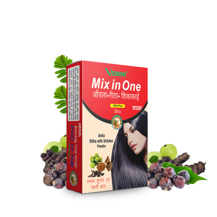 Amla Ritha Shikakai (Mix in One) 100% Pure for Dandruff
