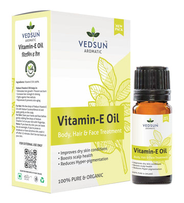 Vitamin E Oil 100% Natural 10ml - For Skin and Hair Products