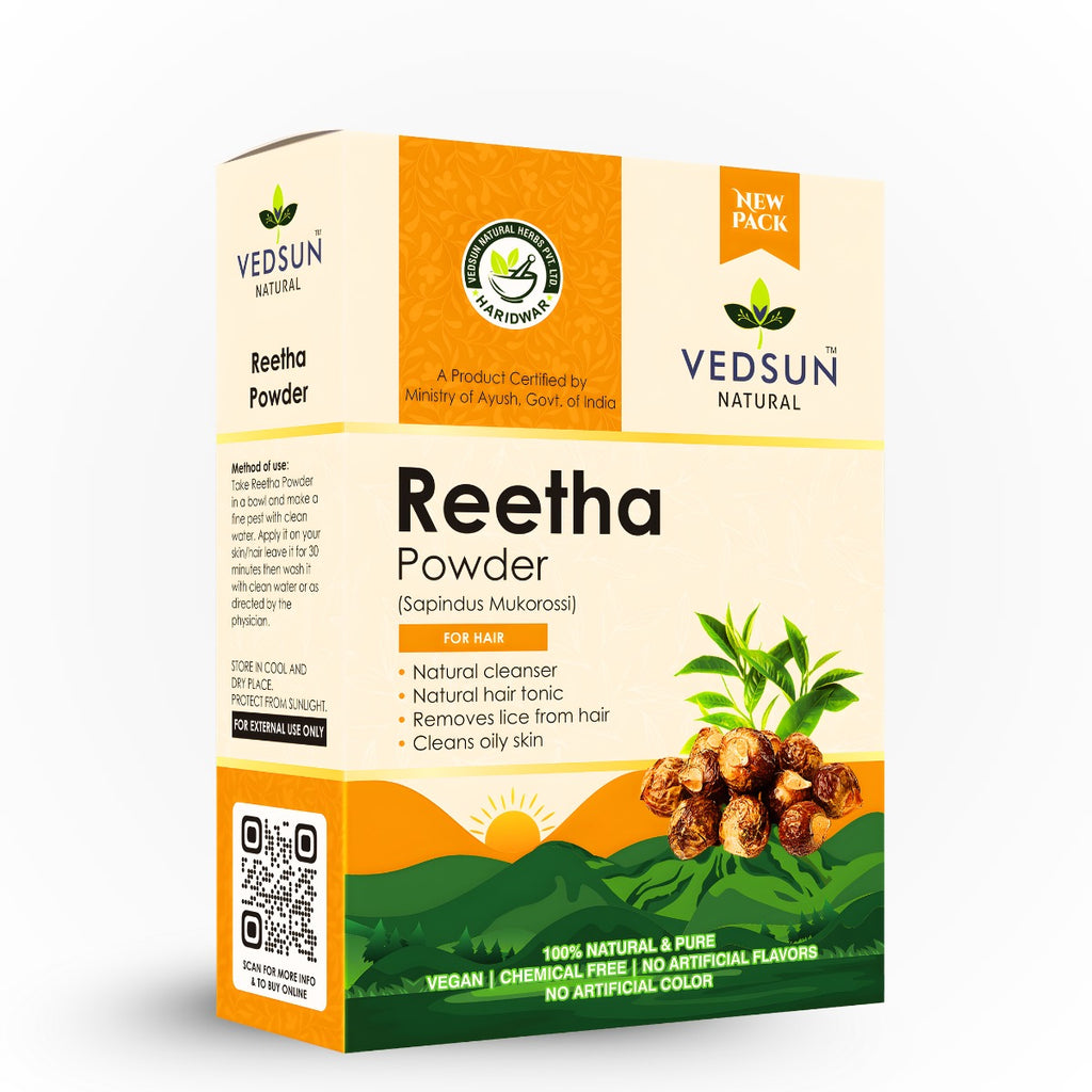 Reetha Powder – Pure Soapnut for Hair Wash, Dandruff Control & Scalp Health