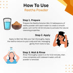 Reetha Powder – Pure Soapnut for Hair Wash, Dandruff Control & Scalp Health
