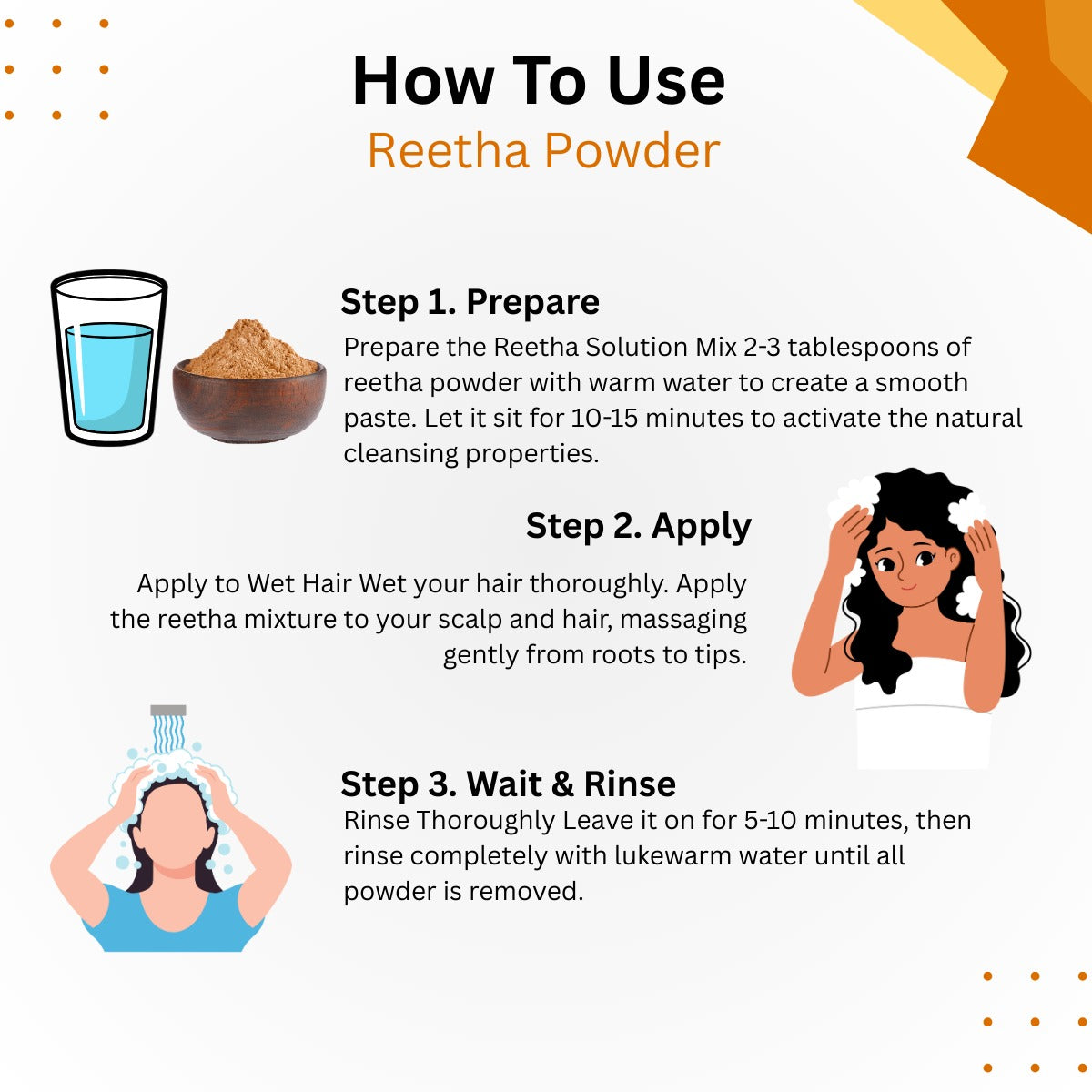 Reetha Powder – Pure Soapnut for Hair Wash, Dandruff Control & Scalp Health