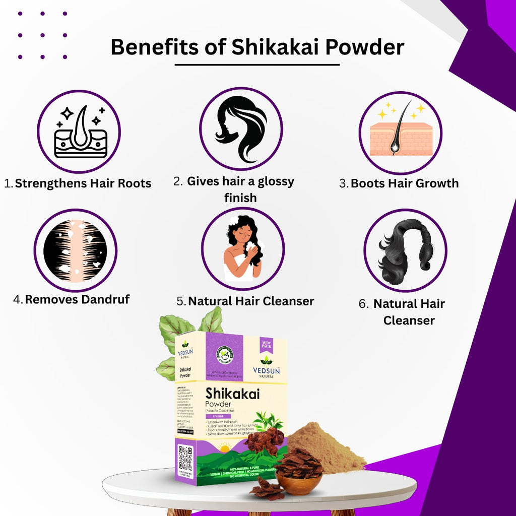 Shikakai Powder – Ayurvedic Hair Cleanser for Strong & Healthy Hair