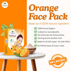 Orange Face Pack – Orange Peel Powder for Acne, Oil Control & Skin Glow