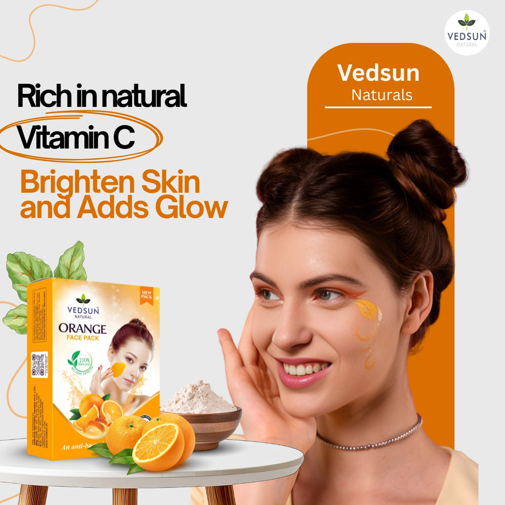 Orange Face Pack – Orange Peel Powder for Acne, Oil Control & Skin Glow