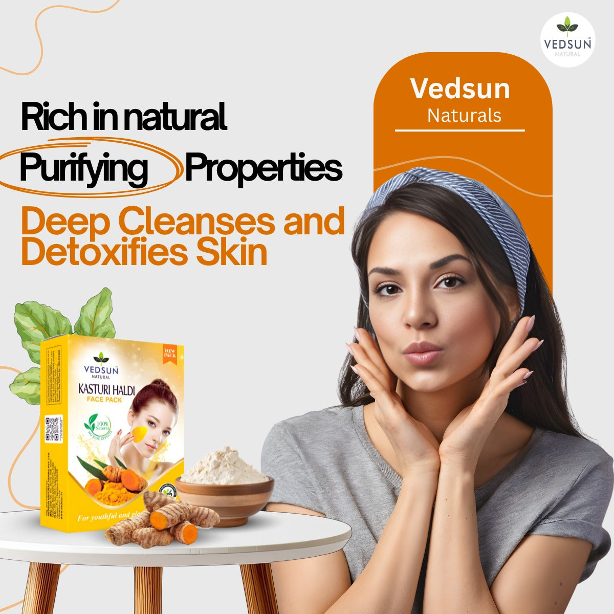 Kasturi Haldi Face Pack – Natural Wild Turmeric for Glowing Skin & Acne Care