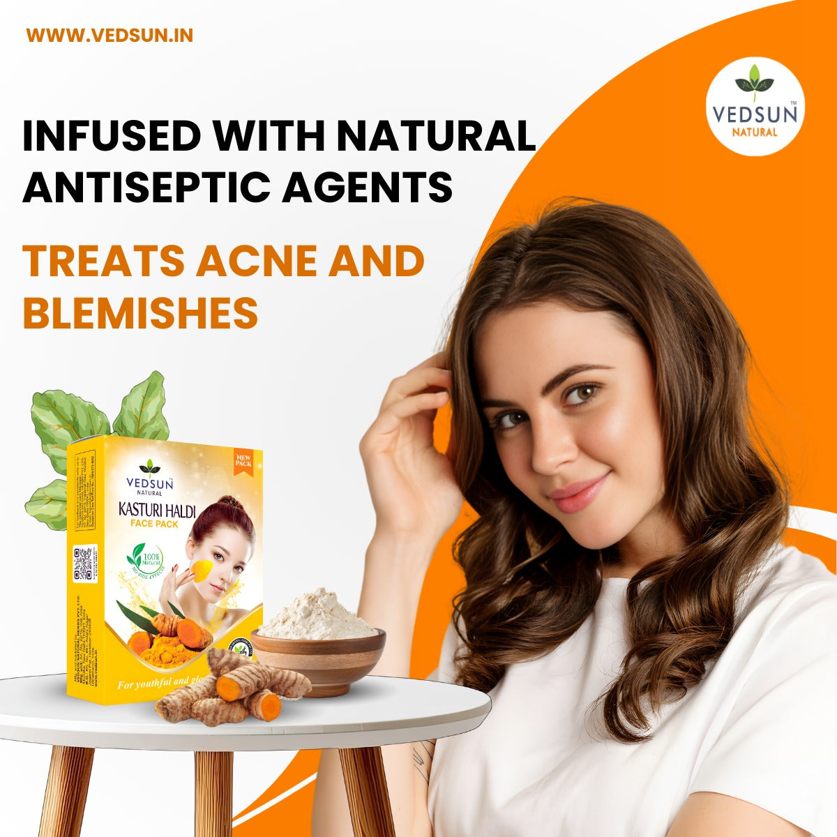 Kasturi Haldi Face Pack – Natural Wild Turmeric for Glowing Skin & Acne Care