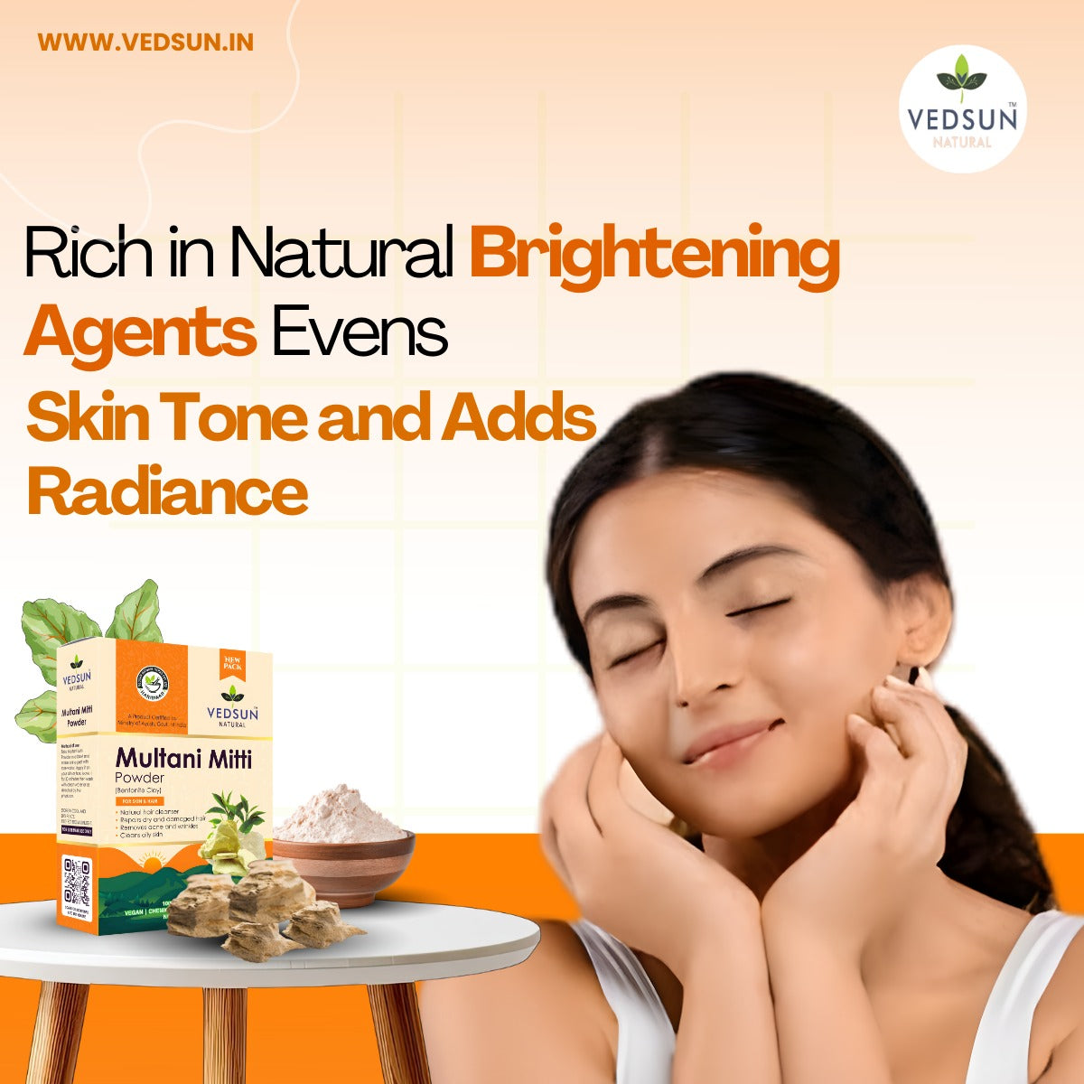 Multani Mitti Powder – Pure Natural Clay for Face, Hair & Skin Care