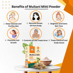 Multani Mitti Powder – Pure Natural Clay for Face, Hair & Skin Care