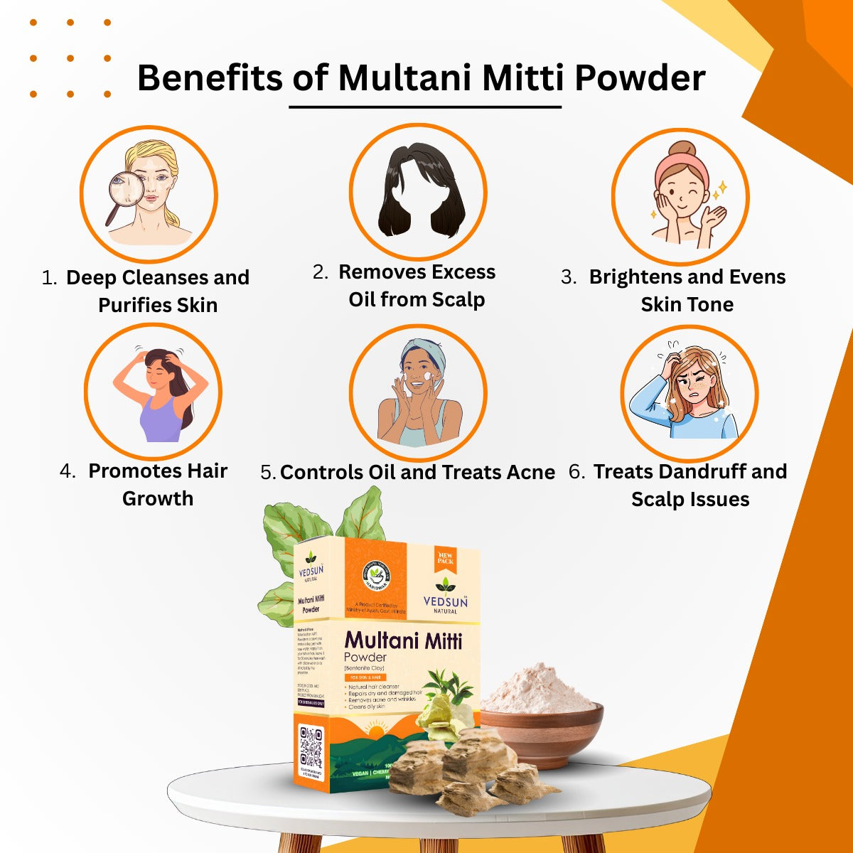 Multani Mitti Powder – Pure Natural Clay for Face, Hair & Skin Care