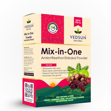 Mix In One - Amla Reetha Shikakai Natural Hair Cleanser for Strong, Shiny & Healthy Hair