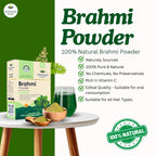 Vedsun Brahmi Powder 100gm  – 100% Pure Ayurvedic Herb for Memory, Focus & Mental Wellness