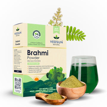 Vedsun Brahmi Powder 100gm  – 100% Pure Ayurvedic Herb for Memory, Focus & Mental Wellness