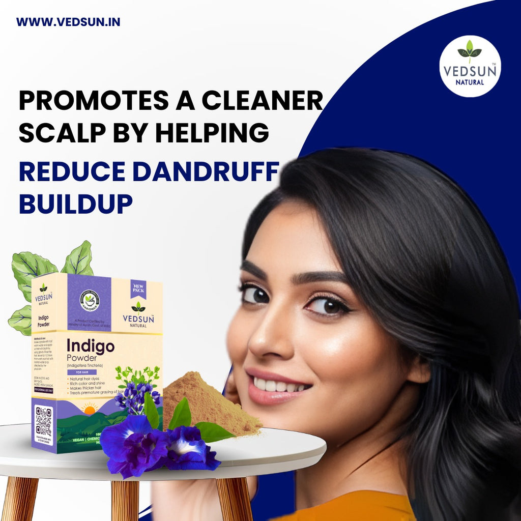 Indigo Powder – Pure Natural Hair Color for Black & Dark Brown Shades