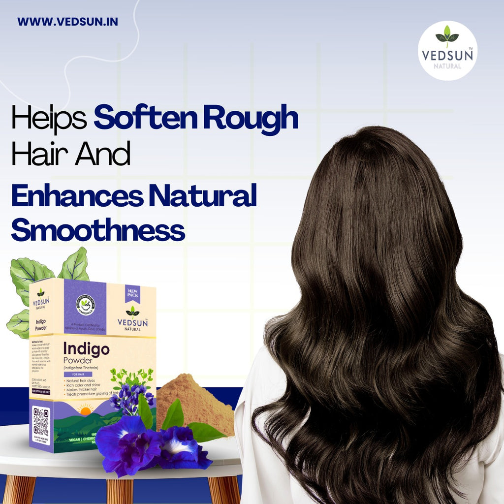 Indigo Powder – Pure Natural Hair Color for Black & Dark Brown Shades