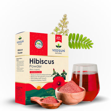 Hibiscus Powder by Vedsun – 100% Natural Powder for Hair Growth, Shine & Hair Strength