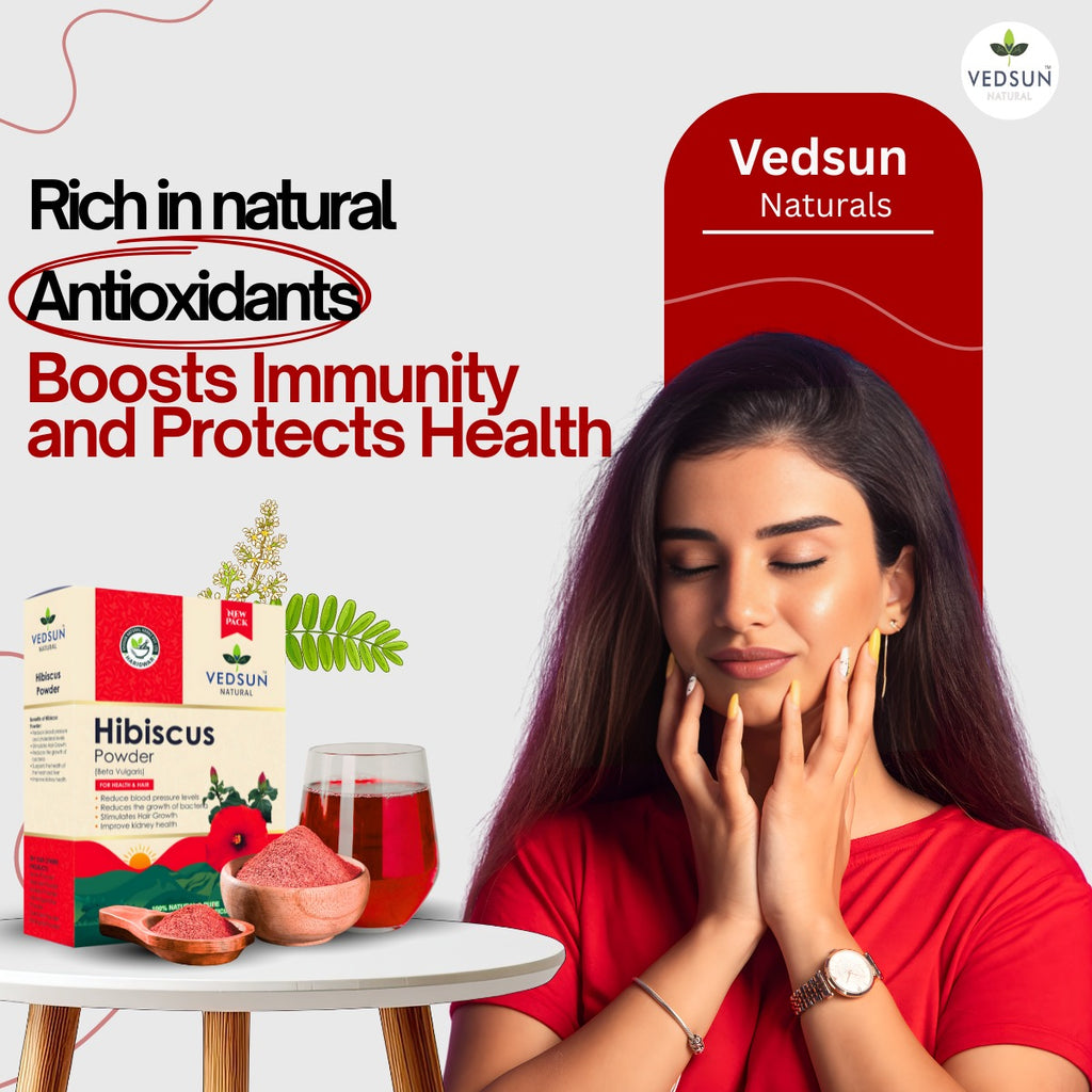 Hibiscus Powder by Vedsun – 100% Natural Powder for Hair Growth, Shine & Hair Strength