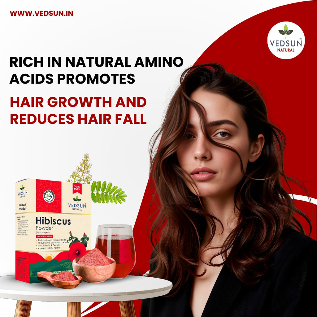 Hibiscus Powder by Vedsun – 100% Natural Powder for Hair Growth, Shine & Hair Strength