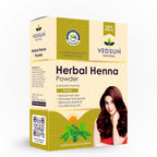 Henna Powder by Vedsun – 100% Natural Hair Dye for Grey Coverage & Healthy Hair