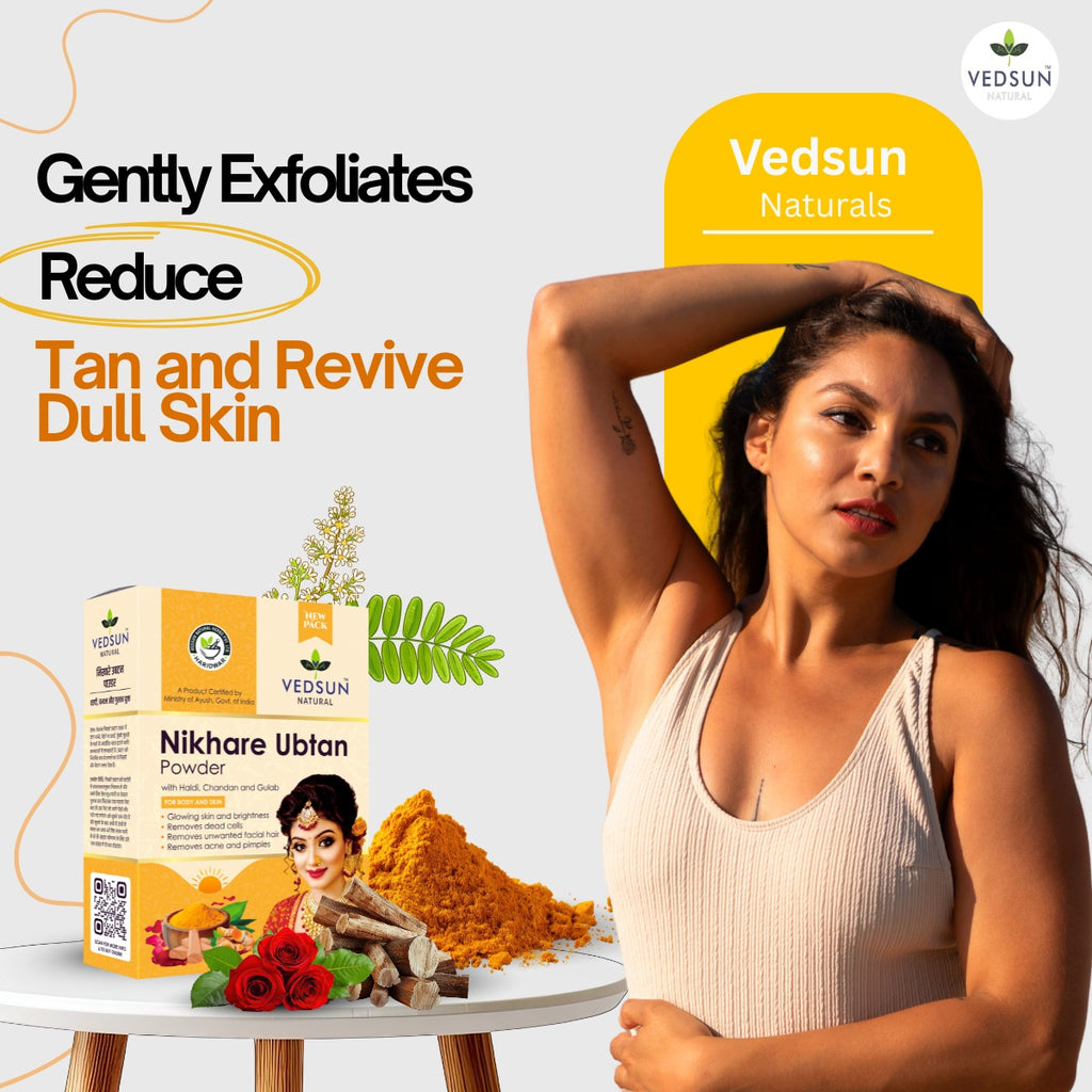Vedsun Nikhare Ubtan Powder – Natural Ubtan for Glowing Skin & Tan Removal