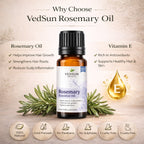 Rosemary Oil by Vedsun – 100% Pure Essential Oil for Hair Growth, Dandruff & Scalp Care