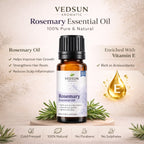 Rosemary Oil by Vedsun – 100% Pure Essential Oil for Hair Growth, Dandruff & Scalp Care