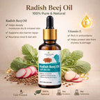Radish Seed Oil by Vedsun – 100% Pure Mooli Beej Oil for Hair Growth, Hair Fall & Dandruff Control
