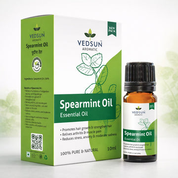 Spearmint Oil by Vedsun – 100% Pure Essential Oil for Hormonal Health, Acne & Digestion