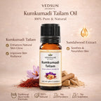 Kumkumadi Tailam by Vedsun – 100% Pure Ayurvedic Oil for Dark Spots, Pigmentation & Glow