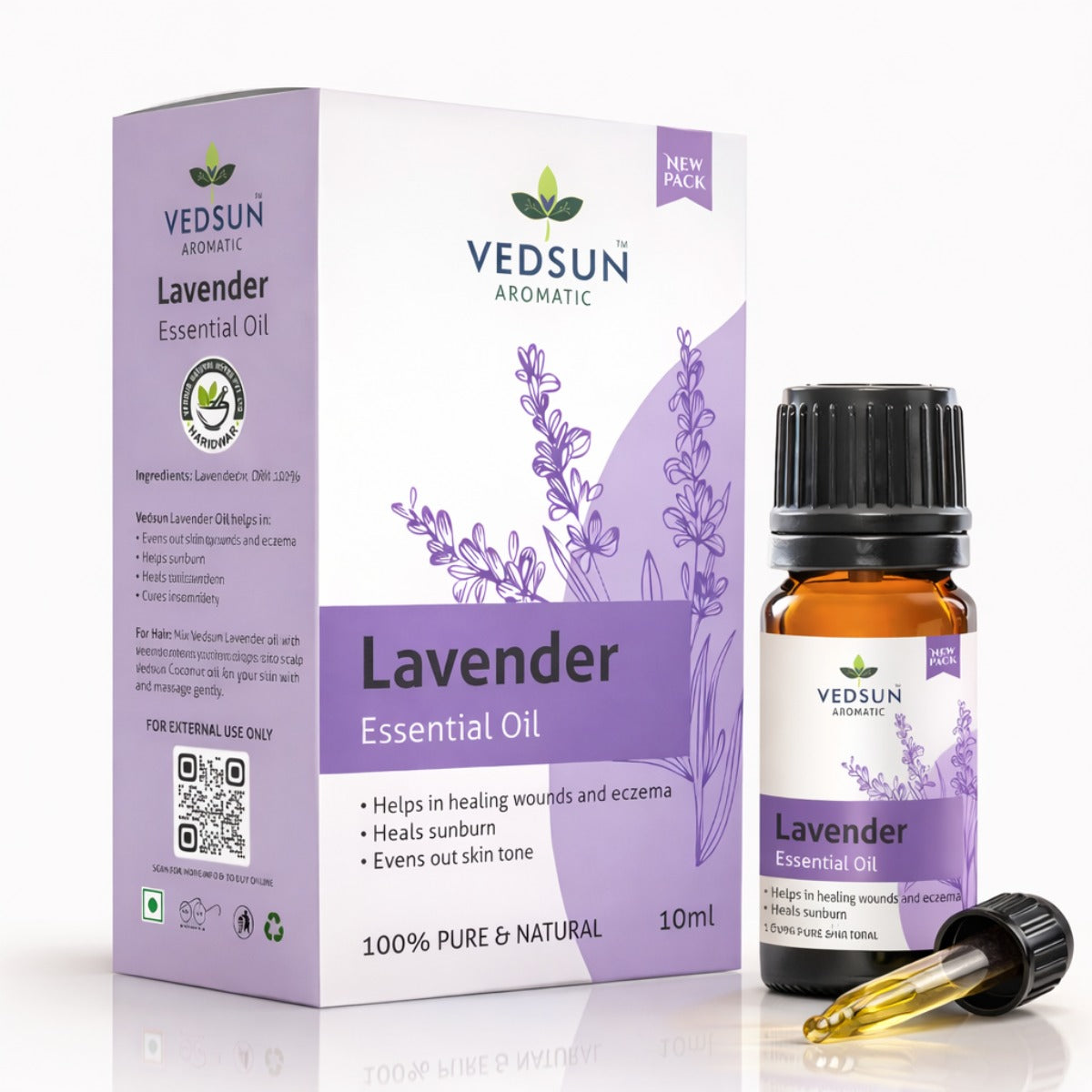 Lavender Essential Oil by Vedsun – 100% Pure Oil for Sleep, Stress Relief & Skin Care