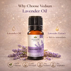 Lavender Essential Oil by Vedsun – 100% Pure Oil for Sleep, Stress Relief & Skin Care