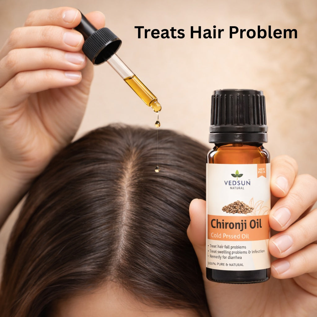 Chironji Oil by Vedsun – 100% Pure Ayurvedic Oil for Skin Nourishment & Glow