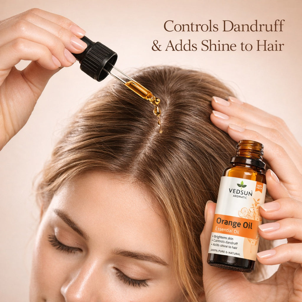 Orange Essential Oil by Vedsun – 100% Pure Sweet Orange Oil for Mood, Stress & Room Freshness