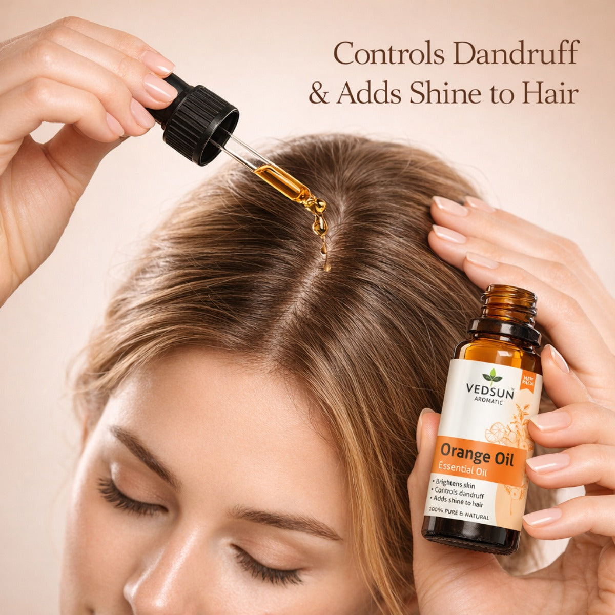 Orange Essential Oil by Vedsun – 100% Pure Sweet Orange Oil for Mood, Stress & Room Freshness