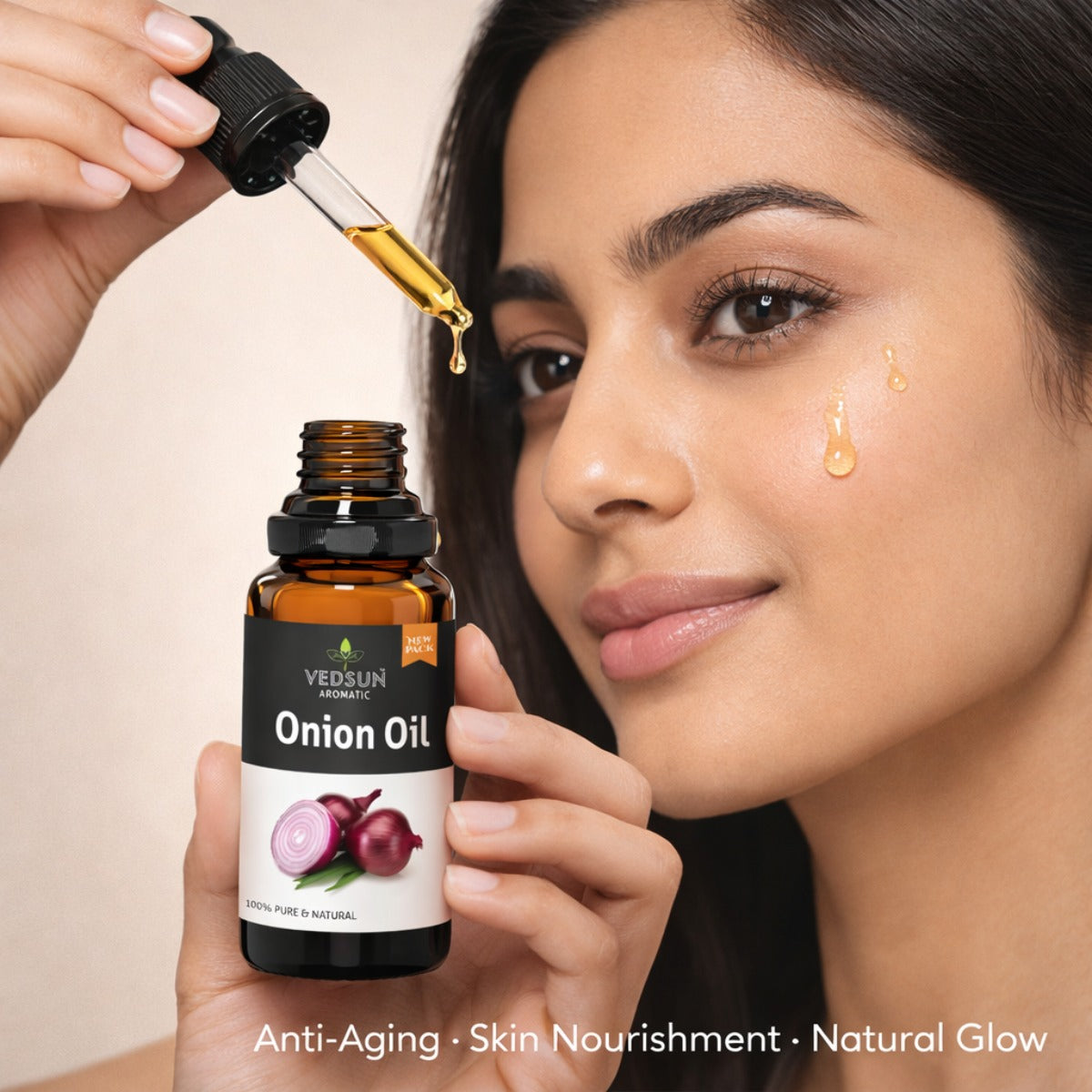 Onion Oil by Vedsun – 100% Pure Red Onion Oil for Hair Growth, Dandruff & Hair Fall Control