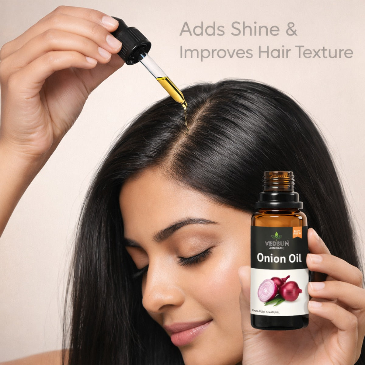 Onion Oil by Vedsun – 100% Pure Red Onion Oil for Hair Growth, Dandruff & Hair Fall Control
