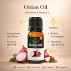Onion Oil by Vedsun – 100% Pure Red Onion Oil for Hair Growth, Dandruff & Hair Fall Control