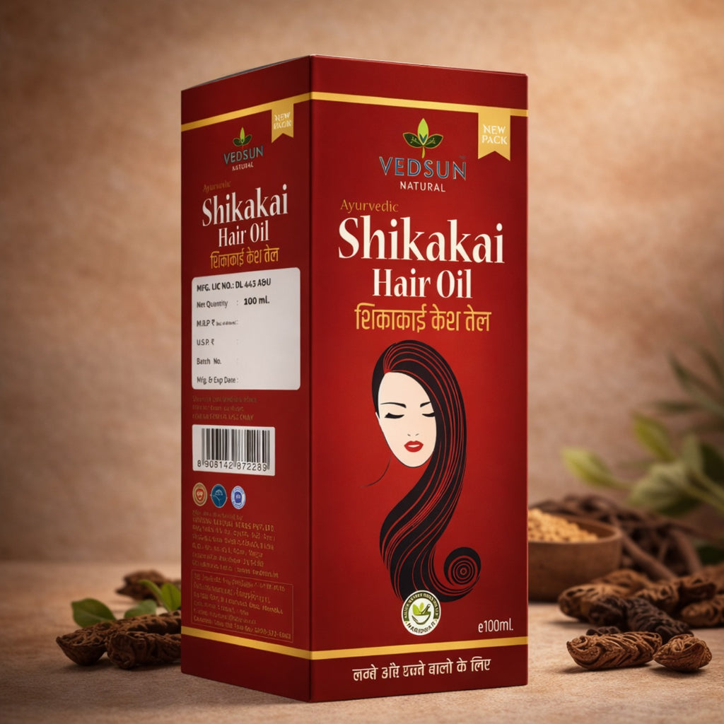 Shikakai Hair Oil by Vedsun – 100% Pure Natural Oil for Hair Growth & Scalp Nourishment