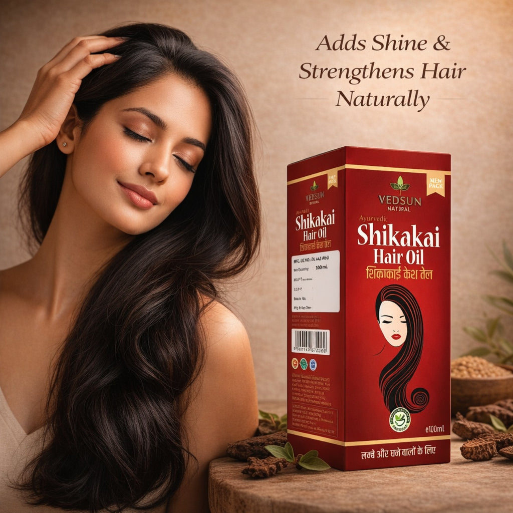 Shikakai Hair Oil by Vedsun – 100% Pure Natural Oil for Hair Growth & Scalp Nourishment