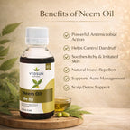 Neem Oil by Vedsun – 100% Pure Cold Pressed Oil for Acne, Dandruff & Skin Health