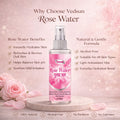 Rose Water by Vedsun – 100% Pure Gulab Jal for Skin Toner, Acne Care & Glow