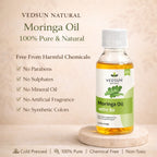 Moringa Oil by Vedsun – 100% Pure Cold Pressed Oil for Skin, Hair & Cellular Repair Support
