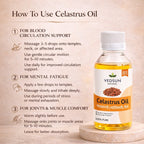 Celastrus Oil by Vedsun – 100% Pure Jyotishmati Oil for Hair Growth & Cognitive Wellness