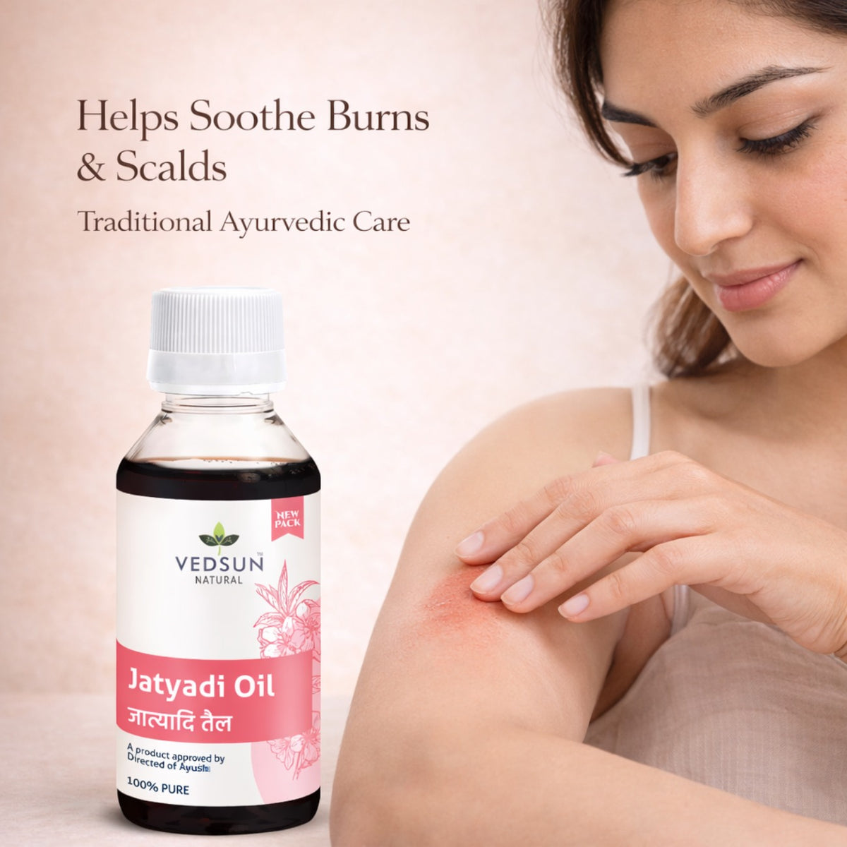 Jatyadi Oil by Vedsun – 100% Pure Ayurvedic Oil for Skin Healing & Wound Care