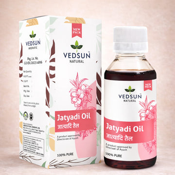 Jatyadi Oil by Vedsun – 100% Pure Ayurvedic Oil for Skin Healing & Wound Care